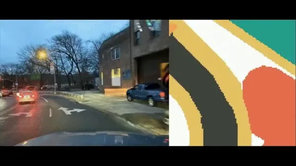 Street-level images paired with semantic bird’s-eye-view maps.